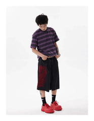 Y2K Embroidered Dragon Shorts Newgew