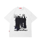 Y2K Grunge Silhouette Graphic T-Shirt Newgew