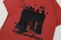 Y2K Grunge Silhouette Graphic T-Shirt Newgew