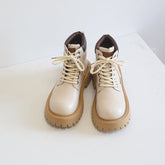 Women Retro Autumn Casual Buckle Thick Sole Boots Newgew Shoes