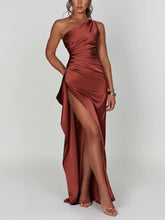 Satin Slit Maxi Dress Newgew Dresses