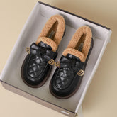 Women Casual Fashion Furred Flat Casual Shoes Newgew Shoes