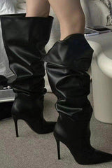 Pleated Pile High Boots NewGew
