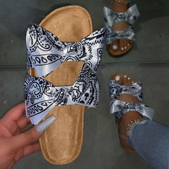 Fashion All-match Bow Beach Slippers NewGew
