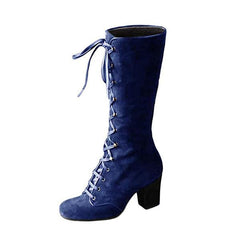 Women Autumn/Winter Elegant Retro Chunky Heel Boots NewGew