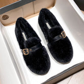 Women Minimalist Flat Soft Furred Casual Shoes Newgew Shoes