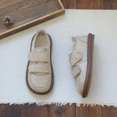 Women Retro Velcro Soft Flat Casual Shoes Newgew Shoes