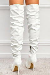 Fashionable Over-The-Knee Slimming Elastic High-Heeled Boots NewGew