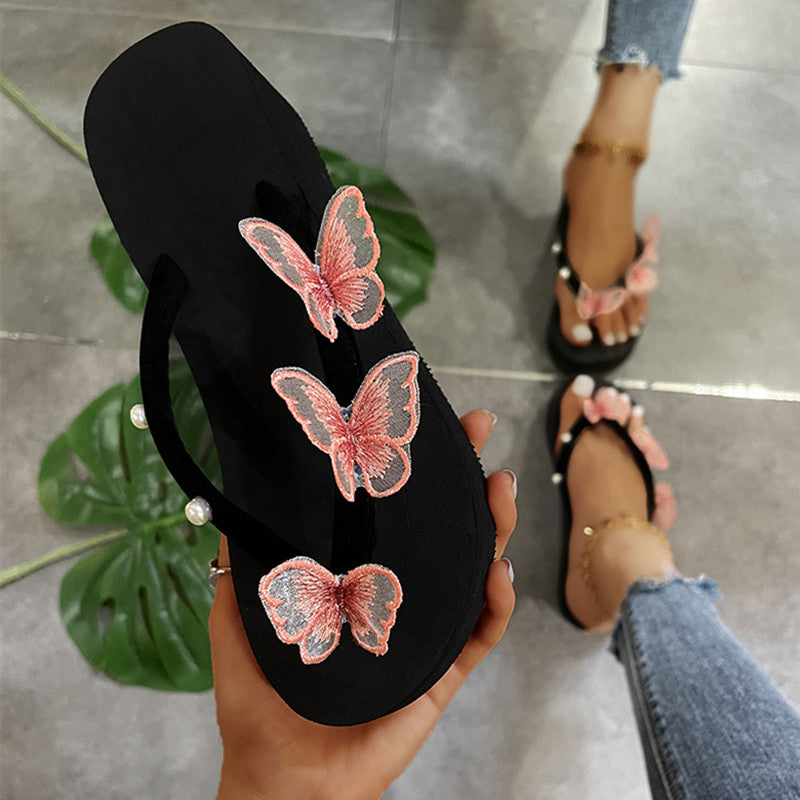 Fashion Casual Living Patchwork Butterfly Round Comfortable Shoes NewGew