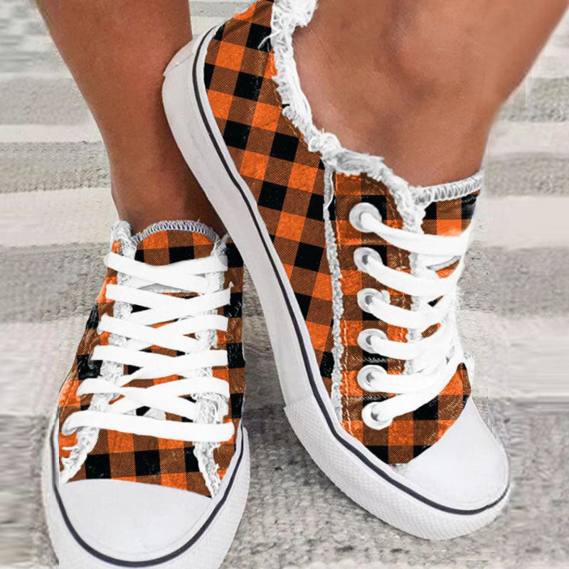 Fashion Casual Street Patchwork Printing Round Comfortable Shoes NewGew