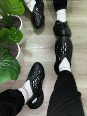 Solid Anti-skid Hollow-out Flat Shoes NewGew