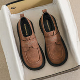 Women Retro Suede Minimalist Velcro Tape Casual Shoes Newgew Shoes