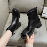 Retro Chunky Heel Ankle Boots Newgew