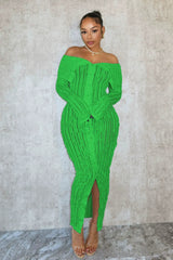 One Collar Wave Dress Newgew