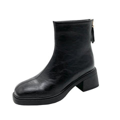 Retro Chunky Heel Ankle Boots Newgew