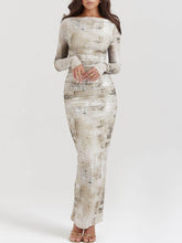 Pale Sage Print Maxi Dress Newgew Dresses