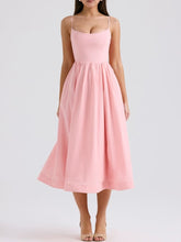 Rose Pink Cotton Corset Sundress Newgew Dresses