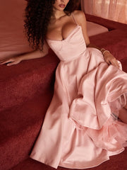 Ballerina Pink Midi Dress Newgew Dresses