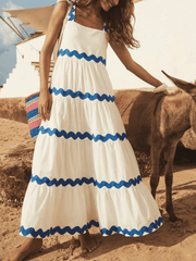 Simple Ripple Bandeau Slip Dress Newgew Dresses