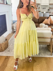 Magical Moments Maxi Dress Yellow Newgew Dresses