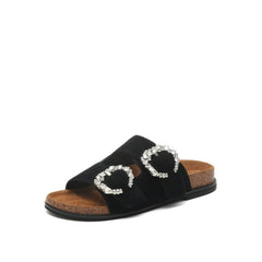 Joy&Peace Double Strap Buckle Ditel Flat Sandals Newgew