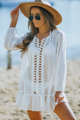 Swiss Dot Crochet Beach Cover Up Newgew