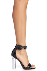 Living For The Drama Lucite Heels Newgew
