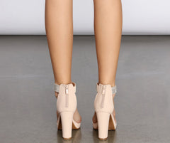 The Way It Is Platform Rhinestone Heels Newgew