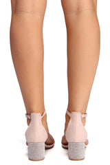 Reign In Rhinestone Low Block Heel Newgew