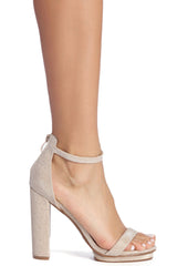 Glitter Goddess Block Heels Newgew