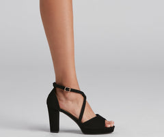 Simple And Stylish Strappy Platform Heels Newgew