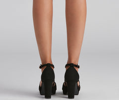 Simple And Stylish Strappy Platform Heels Newgew