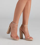 A Chic Look Platform Block Heels Newgew