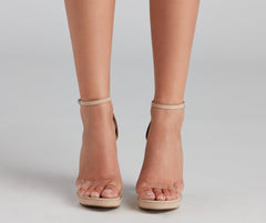 A Chic Look Platform Block Heels Newgew