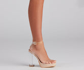 Elevated Style Platform Lucite Heels Newgew
