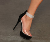 Glitz And Glow Faux Suede Stiletto Heels Newgew