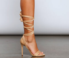 Strut It Lace-Up Stiletto Heels Newgew