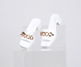 Fab And Fierce Chain Link Jelly Mules Newgew