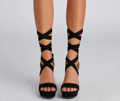 Feelin' Fab Lace-Up Platform Stilettos Newgew