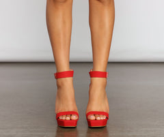 Clearly Fab Platform Block Heels Newgew