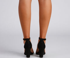 Basic Beauty Nubuck Block Heels Newgew