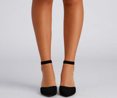 So Posh Faux Nubuck Pumps Newgew