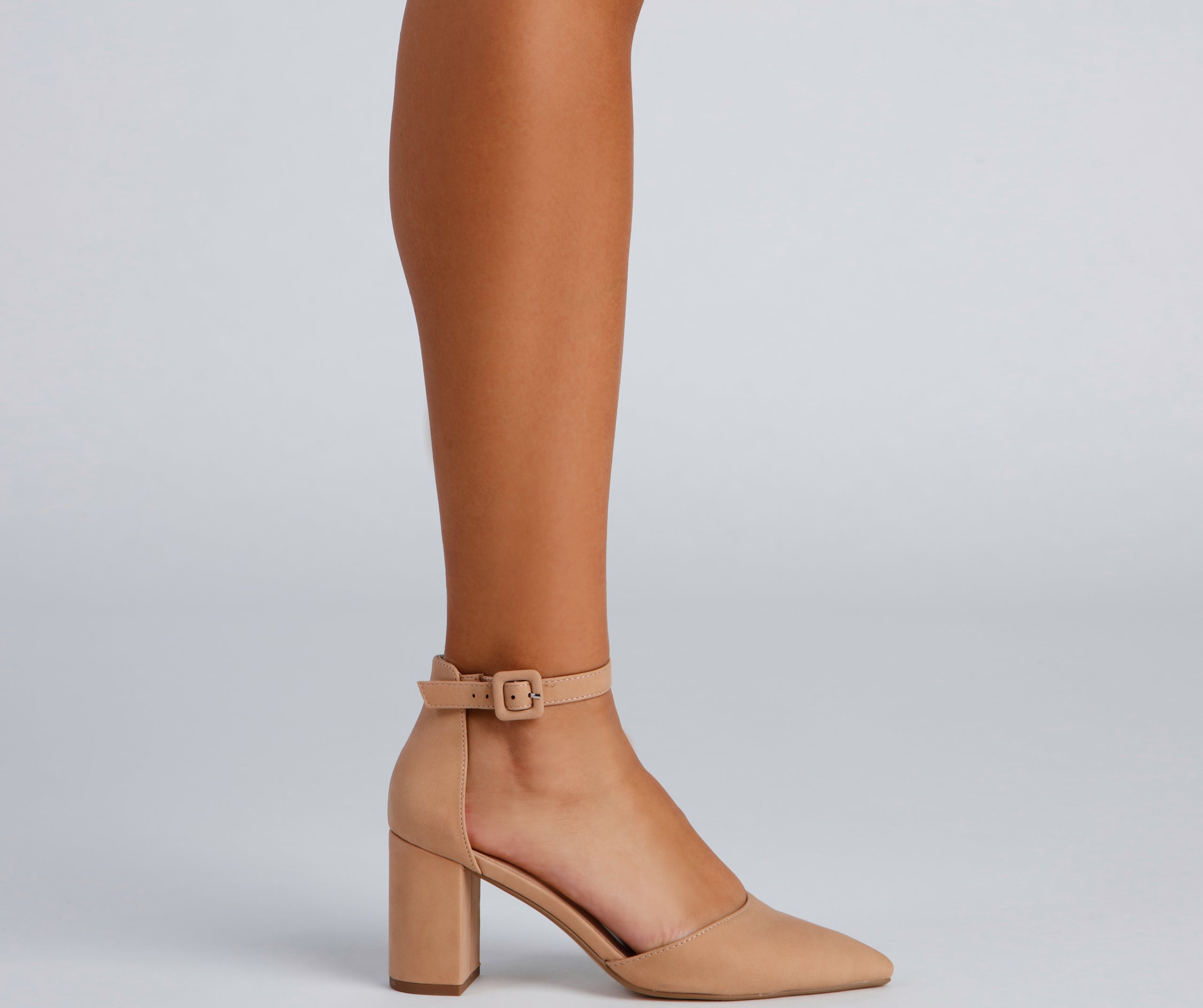 Stylish And Chic Faux Nubuck Pumps Newgew