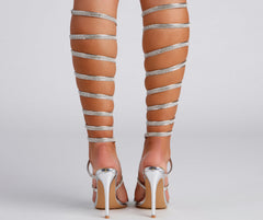 Major Bling Rhinestone Spiral Stiletto Heels Newgew