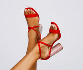 Glitz and Glow Rhinestone Heels Newgew