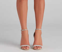 Step Out And Sparkle Block Heels Newgew