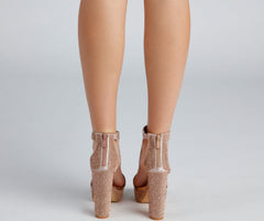 Stroke Of Midnight Rhinestone Heels Newgew