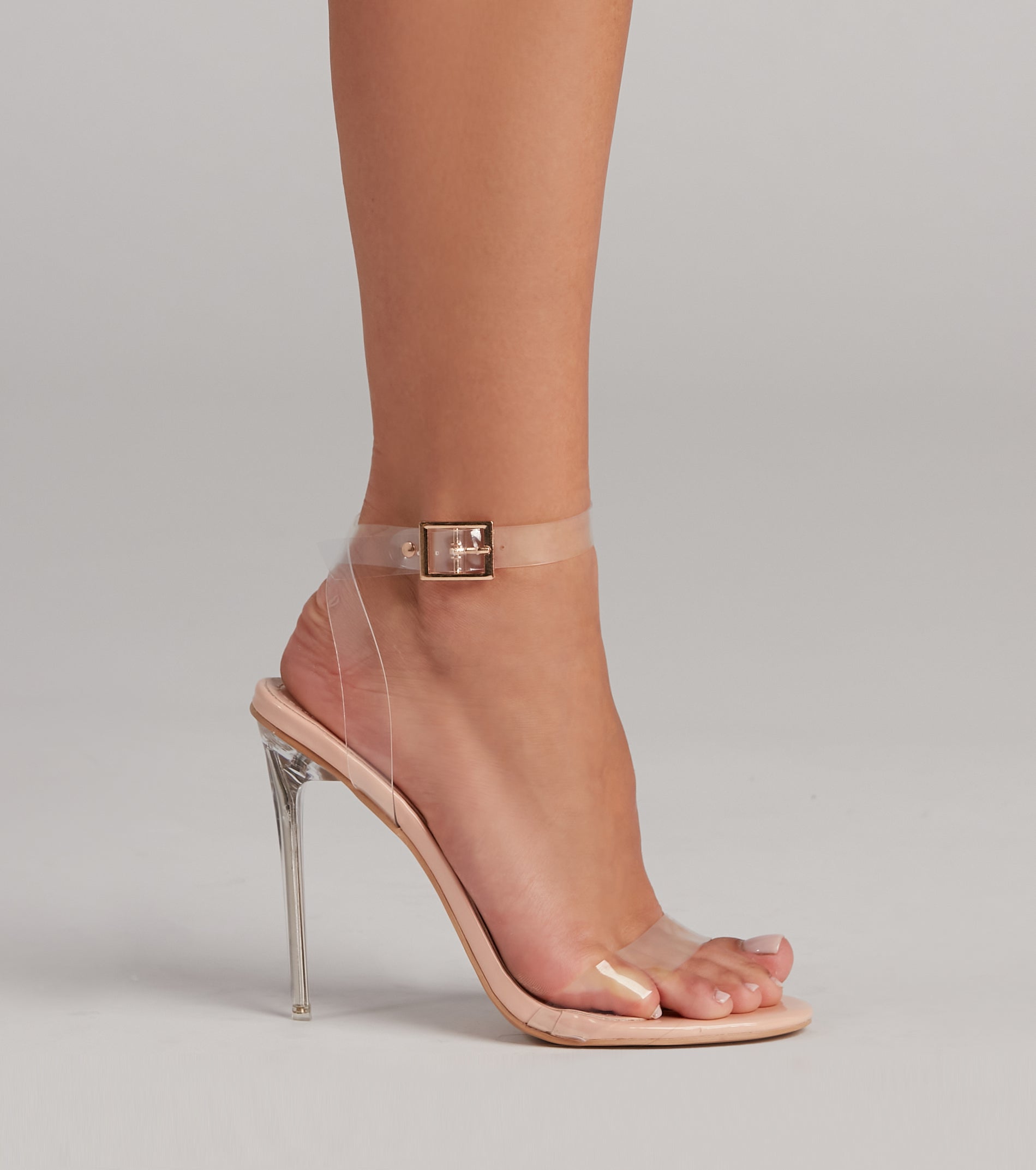 Clear Goals PVC Stiletto Heels Newgew
