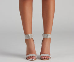 Rhinestone Drip Chrome Stiletto Heels Newgew