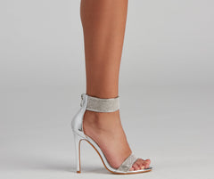 Rhinestone Drip Chrome Stiletto Heels Newgew